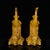 Pair of Large Chinese Yellow Glazed Porcelain Turtle & Crane Candlesticks For Sale - Image 4 of 9