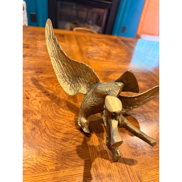 Vintage Brass Eagle For Sale - Image 11 of 11