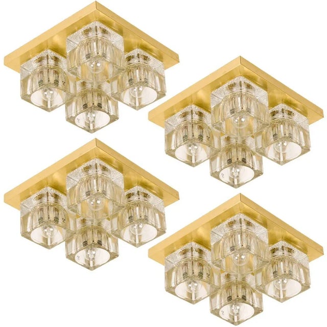 Wall Light in Brass and Glass from Peill & Putzler, Germany, 1970s For Sale - Image 13 of 17