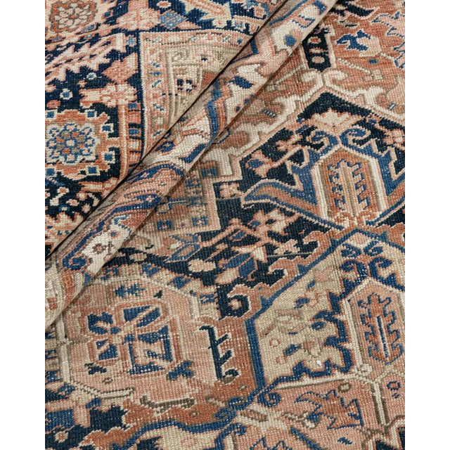 Vintage Heriz Rug 9'2 X 12'11 For Sale In New York - Image 6 of 17