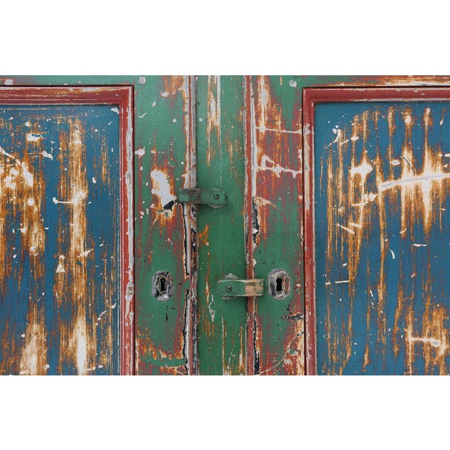 Blue French Rustic Cabinet, 1920 For Sale - Image 8 of 18