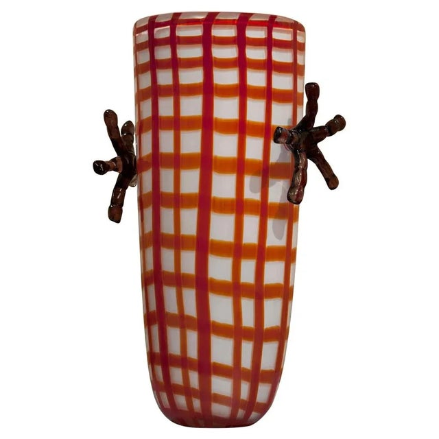 Glass Edie 60 Red Vase by Purho For Sale - Image 7 of 7