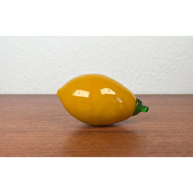 Vintage Italian Murano Art Glass Lemon, 1970s For Sale - Image 13 of 14
