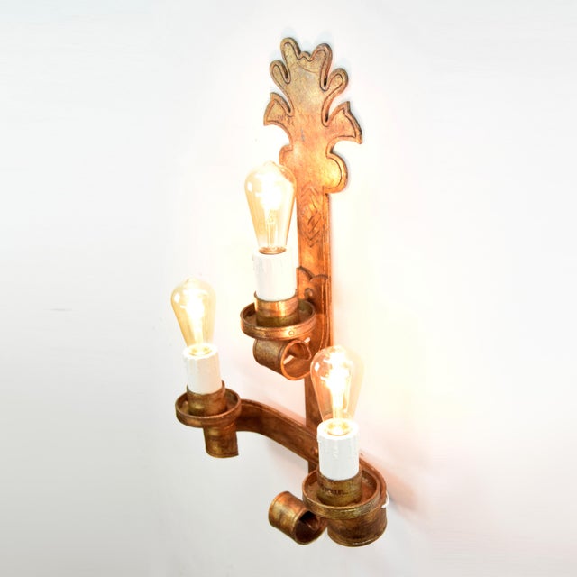 Mid-Century Metal Wall Lights, Set of 2 For Sale - Image 4 of 6