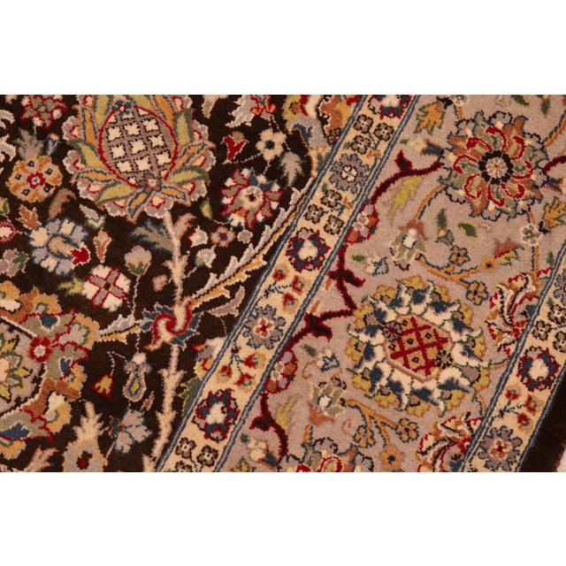 1990s Boho Chic 1990's Pak-Persian Brown/Taupe Wool Rug - 5'11'' X 9'2'' For Sale - Image 5 of 9