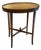 Vintage Grand Rapids Mahogany Oval Side Table With Leather For Sale