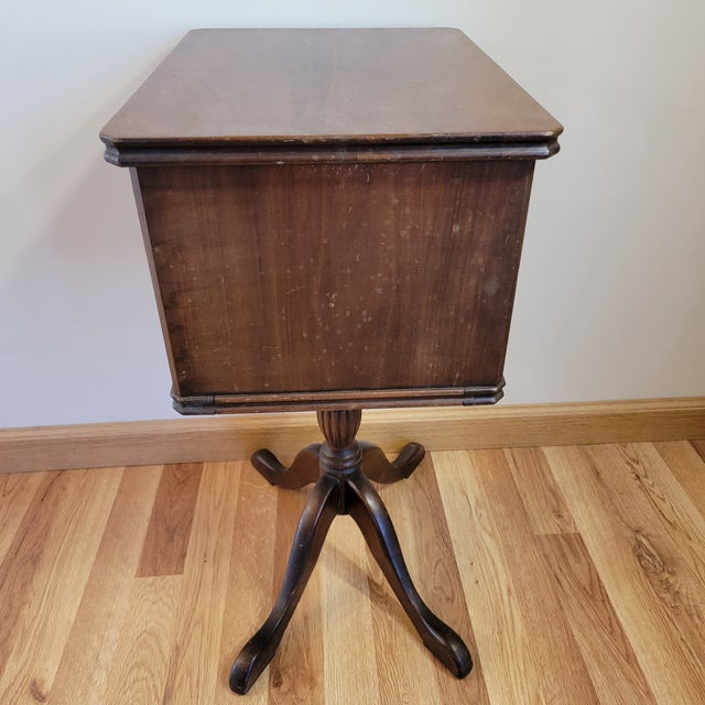 Early 20th Century Wooden Sewing Box / Side Table Chairish