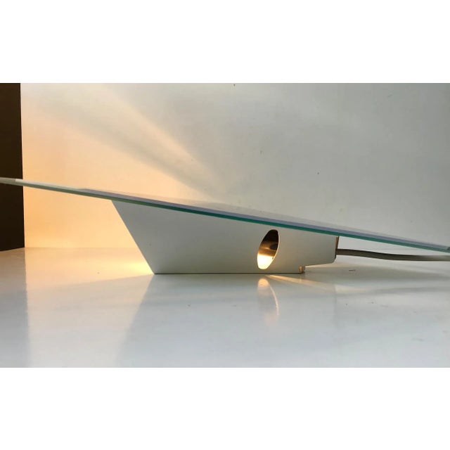 Minimalist Danish Triangular Glass Sconce, 1980s For Sale - Image 4 of 9