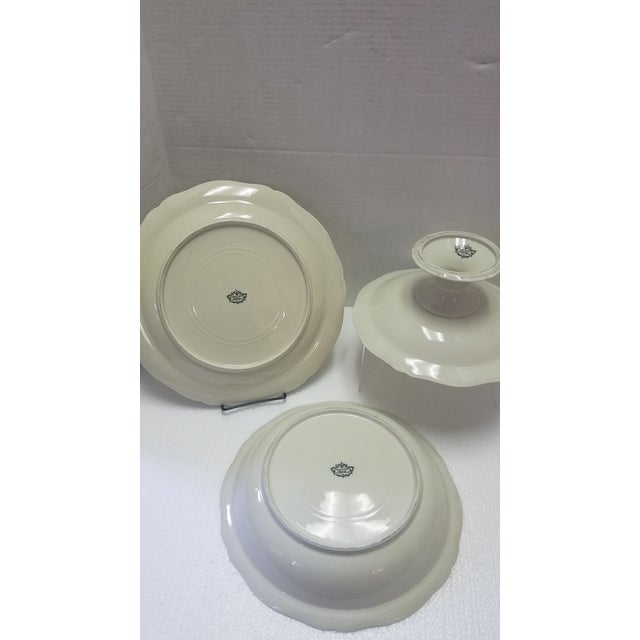 Set of vintage French Limoges dinnerware. See Makers Marks on the back of the pieces. Purchased from the Brittany region...