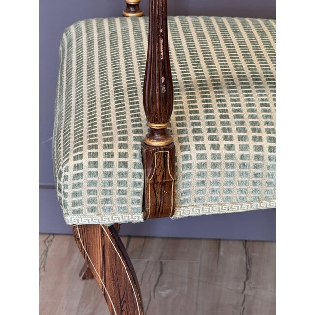 Set of Eight Regency Style Faux Rosewood and Gilt Dining Chairs For Sale - Image 18 of 18