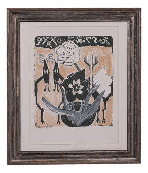 Erich Heckel, Still Life with Tulips, 1953, Lithograph