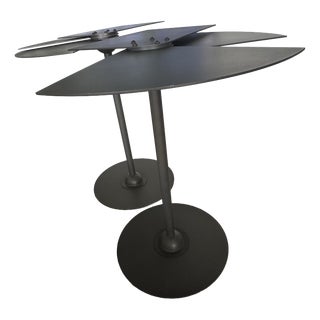 Fan-Shaped Side Tables by Pierre Chareau for Ecart International, 1990, Set of 2 For Sale
