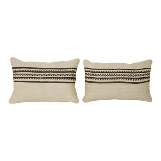 Striped Kilim Pillow Cover - A Pair For Sale