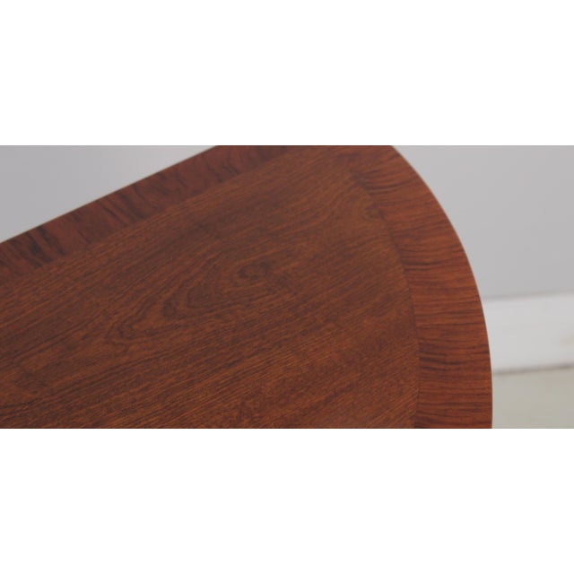 Federal Style D-Shape Walnut Inlaid Demi-Lune Server Sideboard For Sale - Image 9 of 18