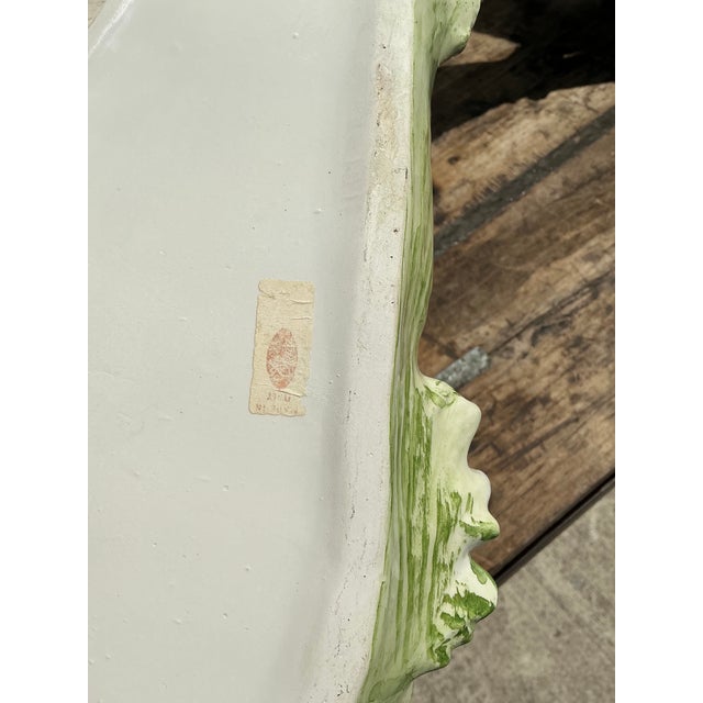 Vintage Italian Glazed Ceramic Fish Tureen For Sale - Image 4 of 12