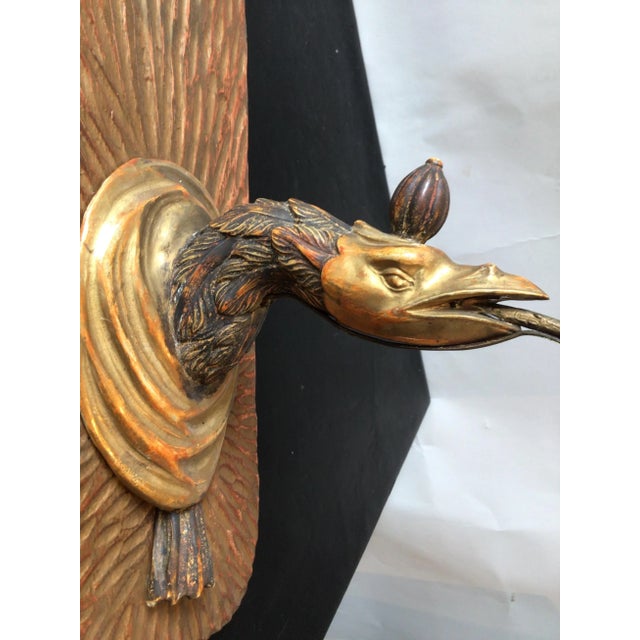 Gold 1890s Giltwood Eagle Sconce For Sale - Image 8 of 11