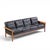 Knut Saeter for Vatne Møbler Mid Century Norwegian Rosewood and Leather Sofa For Sale - Image 9 of 9