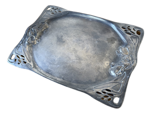 Vintage Belle Époque Pewter Tray, 1900s
