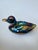 This duck figurine with its gold beak is representative of Yapacunchi black glazed ceramics with iridescent colors. The...