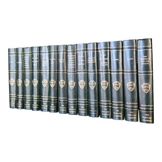 1969 Leatherbound Harvard Classics Books Set of 14 For Sale
