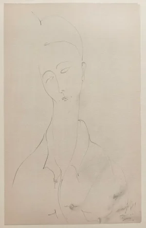 A. Modigliani, Lunia, Lithograph
