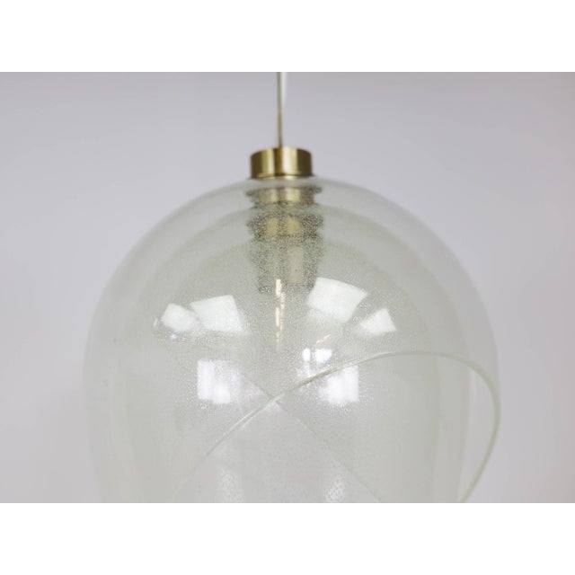LS178 Pendant Lamp in Bubble Crystal from Mazzega, Italy, 1970s For Sale - Image 6 of 7