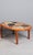 Beige Oval Ceramic and Teak Coffee Table by Tue Poulsen for Haslev Mobelsnedkeri, Denmark, 1960 For Sale - Image 8 of 8