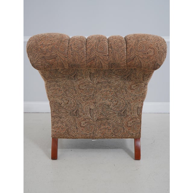 Stickley Stickley Tufted Upholstered Leopold Chair W. Ottoman For Sale - Image 4 of 18