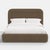 Cloth & Company Stoffer Home x Cloth & Company Marisa Platform Bed in Performance Velvet Walnut - Queen For Sale - Image 4 of 6
