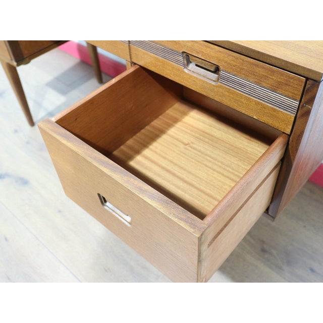 Mid-Century Modern Mid Century Modern Vintage Teak Vanity Dresser by Butilux Danish Style For Sale - Image 3 of 9