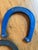 Mid-Century Modern Vintage St. Pierre Royal Blue Drop-Forged Steel Pitching Horseshoes Outdoor Games -Set of 3 For Sale - Image 3 of 11
