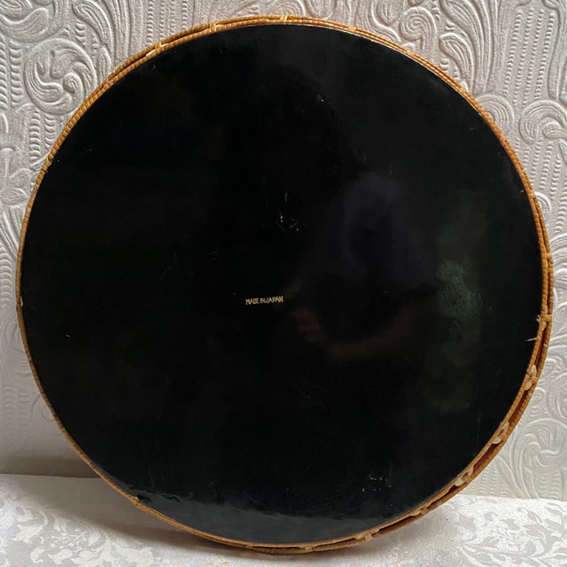 1930s 1930’s Japanese Hand Painted Fish Lacquered Tray Mother of Pearl Trim For Sale - Image 5 of 7