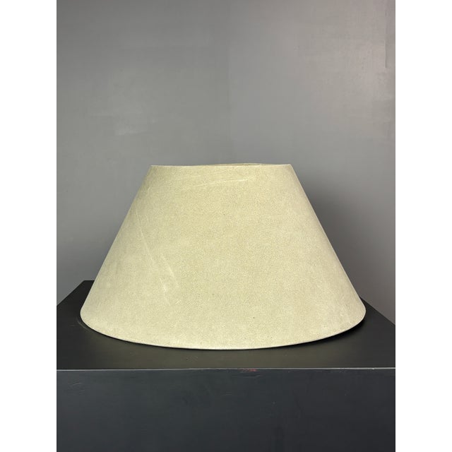 Mid-Century Suede Leather Mushroom Table Lamp, 1960s For Sale - Image 4 of 14