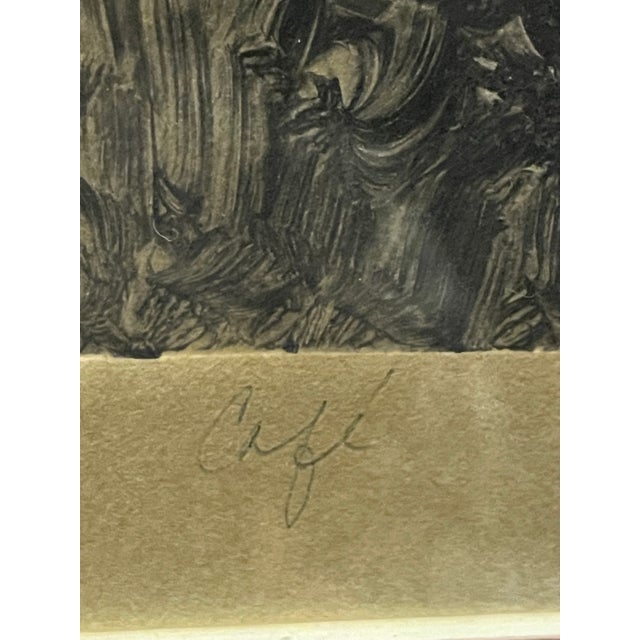 Late 20th Century Vera M. Dickerson Contemporary Original Watercolor Painting of Woman Titled "Cafe", Framed For Sale In Nashville - Image 6 of 9