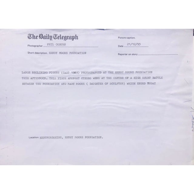 Modern 1993 Henry Moore at Sunset Color Photograph For Sale - Image 3 of 3