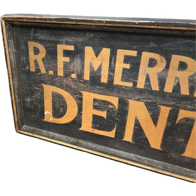 American 19th C. Smaltz Dentist Sign For Sale - Image 3 of 5