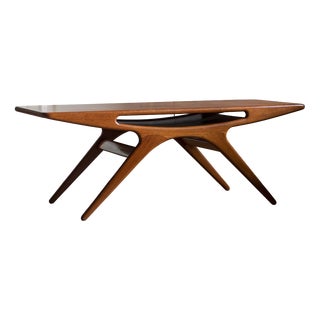 Vintage SMILE Coffee Table by Johannes Andersen, 1960s For Sale