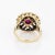 Early 20th Century Early 20th Century Antique Edwardian Enamel Ring Vintage 14k Yellow Gold Seed Pearls size 3 For Sale - Image 5 of 7