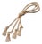 21st Century High Quality Costume Jewelry Gilt Metal Italian Nappe Brooch For Sale