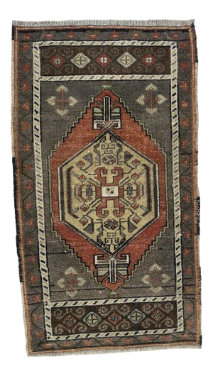 1960s Vintage Handmade Rug