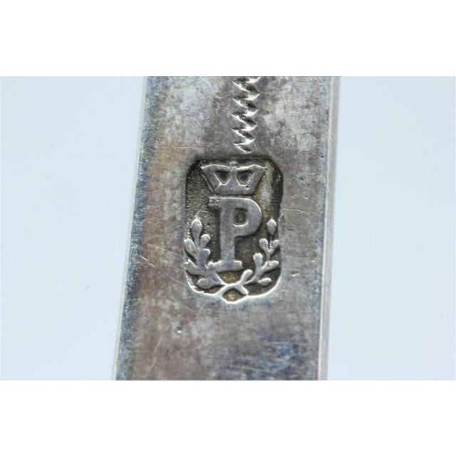 Silver Soup Ladle with Handle For Sale - Image 5 of 6