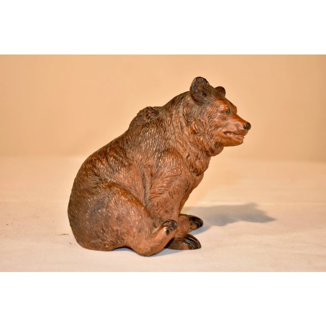 19th century terracotta bear figure from Austria. He is a wonderful mold and is hand painted with such expression! He has...