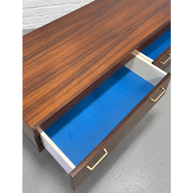 Brown Mid Century Modern Low Height Rosewood Danish Credenza, C. 1960’s For Sale - Image 8 of 12