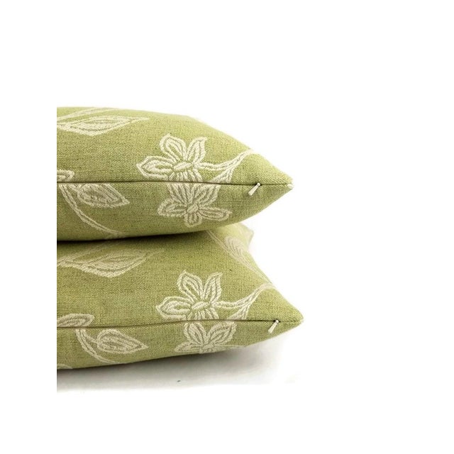 Colefax & Fowler Kenrick in the Color Leaf Pillow Cover For Sale In Portland, OR - Image 6 of 7