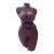 1970s Hand-Carved Wooden Female Sculpture For Sale