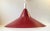 Lyfa Vintage Danish Clay Red Suspension Pendant Lamp by Lyfa, 1970s For Sale - Image 4 of 4
