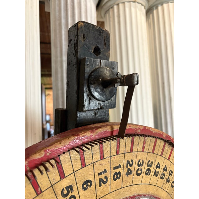 Mid 20th Century Vintage Tabletop Carnival Wheel of Fortune With Wooden Stand For Sale - Image 5 of 12