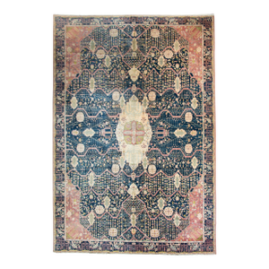 Vintage Indian Sarouk Farahan-Style Rug