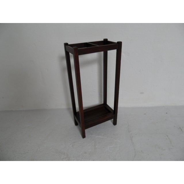Brown Antique Oak Umbrella Holder, 1890s For Sale - Image 8 of 9