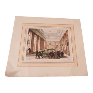 London England 1808 College of Physicians Aquatint Etching Rowlandson For Sale